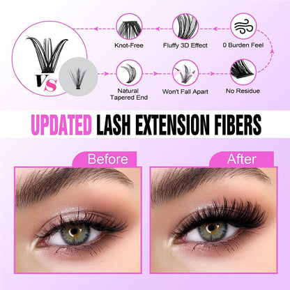 LashAmore™ 30D40D Cluster Lash Kit